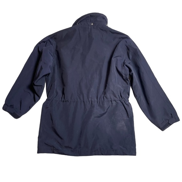 J. Crew Vintage Navy Cotton Nylon Oarsman Zip Parka Multiple Pockets Men’s Small - Picture 2 of 11
